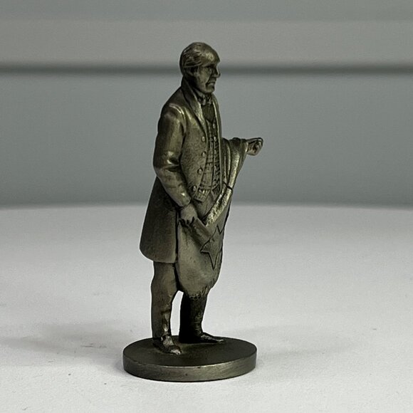 Vintage Sam Houston National Historical Society Pewter Figurine NHS 1980 - Picture 4 of 9